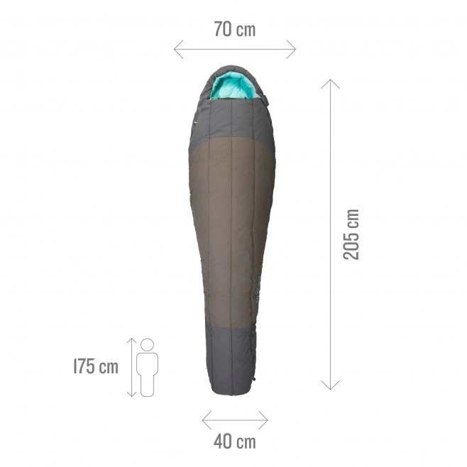 Sac de couchage femme - Confort : 5°C - Kaki SYNTEK 0° W 4 Sac de couchage femme - Confort : 5°C - Kaki SYNTEK 0° W – Image 4