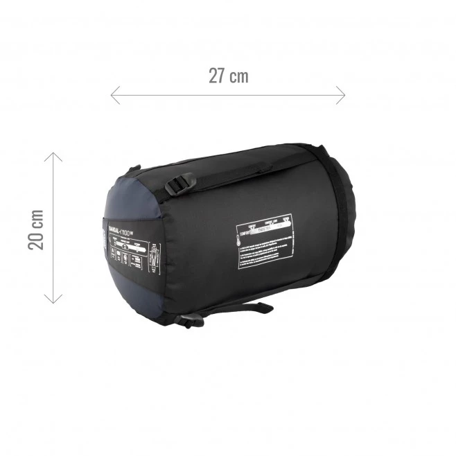 Sac de couchage femme - Confort : 5°C - Bleu marine BAIKAL 1100 W 5 Sac de couchage femme - Confort : 5°C - Bleu marine BAIKAL 1100 W – Image 5