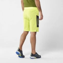 Short de trail vert pour homme LTK SPEED LONG SHORT M -Vêtements et Equipements Soldes miv7723 9671 2 ltk speed l sh bird black 1