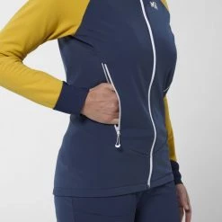 Polaire pour Femme - Bleu marine PIERRA MENT II JKT W -Vêtements et Equipements Soldes miv7947 9595 3 pierrament2jktw saphir mustard 1