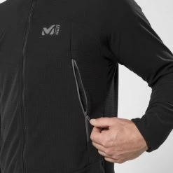 Polaire technique verte pour homme K LIGHTGRID JKT M -Vêtements et Equipements Soldes miv8269 0247 3 polaire homme noir k lightgrid jkt m 3