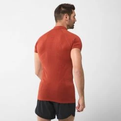 Tee-Shirt respirant marron pour homme LTK SEAMLESS LIGHT Z SS M -Vêtements et Equipements Soldes miv8275 4104 2 ltkseamless zss rust 1