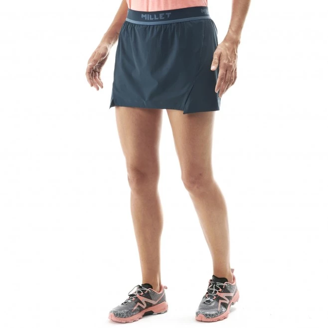 Jupe de trail bleu marine pour femme LTK INTENSE SKIRT W 2 Jupe de trail bleu marine pour femme LTK INTENSE SKIRT W – Image 2