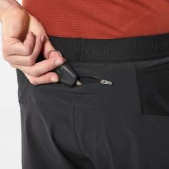 Short de trail noir pour homme LTK INTENSE SHORT M -Vêtements et Equipements Soldes miv8288 0247 3 ltk intense sht black noir 1