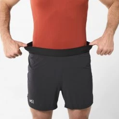 Short de trail noir pour homme LTK INTENSE SHORT M -Vêtements et Equipements Soldes miv8288 0247 5 ltk intense sht black noir 1