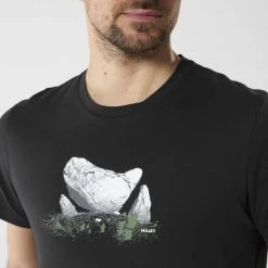 Tee-Shirt en coton noir pour homme BOULDER DREAM -Vêtements et Equipements Soldes miv8310 0247 4 tee shirt manches courtes homme noir boulder dream ts ss m