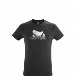 Tee-Shirt en coton noir pour homme BOULDER DREAM