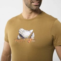 Tee-Shirt en coton kaki pour homme BOULDER DREAM TS SS M -Vêtements et Equipements Soldes miv8310 9545 3 boulder dr tsss grove 1