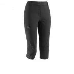Pantalon de randonnée noir pour femme TREKKER STR 3/4 PANT II W