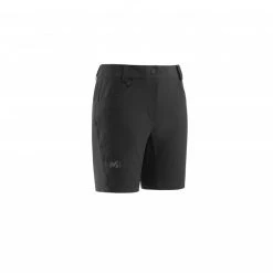 Short de randonnée noir pour femme TREKKER STRETCH SHORT II W