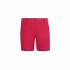 Short de randonnée rouge pour femme TREKKER STRETCH SHORT II W