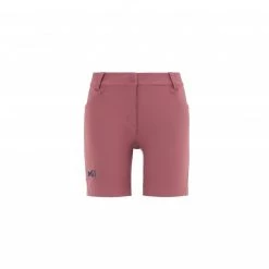 Short de randonnée violet pour femme TREKKER STRETCH SHORT II W