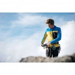 Polaire technique jaune pour homme TRILOGY LIGHTGRID HOODIE M -Vêtements et Equipements Soldes miv8441 9651 11 tri lightgrid h mustard sky diver 1