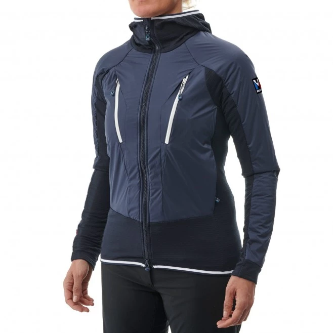 Polaire en Polartec® bleu marine pour femme TRILOGY HYBRID ALPHA 2 Polaire en Polartec® bleu marine pour femme TRILOGY HYBRID ALPHA – Image 2