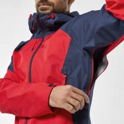 Veste imperméable rouge pour homme FITZ ROY III -Vêtements et Equipements Soldes miv8628 8083 3 fitz roy jkt m rouge saphir 4