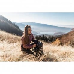 Veste imperméable violette pour femme FITZ ROY III -Vêtements et Equipements Soldes miv8629 9550 12 fitz roy jkt w rose brown dark grey 2