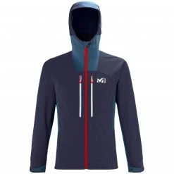 Veste de ski de randonnée bleu marine pour homme GEILO SHIELD
