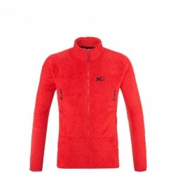 Polaire très chaude en Polartec® rouge pour homme FUSION LINES LOFT