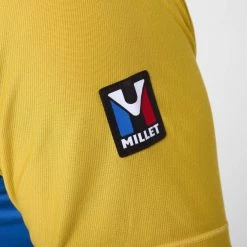 Tee-Shirt bleu pour homme TRILOGY FRAGMENT ZIP SS M -Vêtements et Equipements Soldes miv8970 9652 5 tri frag zip m sky diver mustard 1