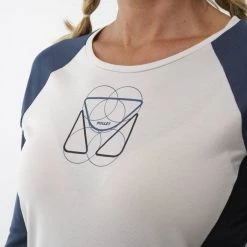 Tee-Shirt gris pour femme TRILOGY ROUND LOGO TS LS W -Vêtements et Equipements Soldes miv8979 8728 4 tri round ls w dawn saphir 1