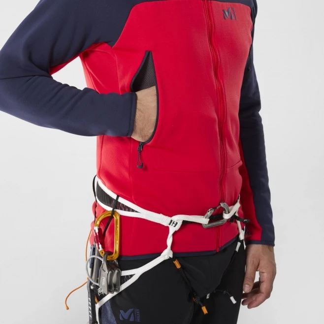 Polaire en Polartec® rouge pour homme FUSION POWER 5 Polaire en Polartec® rouge pour homme FUSION POWER – Image 5