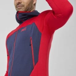 Polaire en Polartec® rouge pour homme FUSION GRID -Vêtements et Equipements Soldes miv9024 8083 3 fusion grid h m rouge saphir 5
