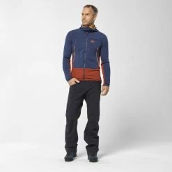 Polaire en Polartec® marron pour homme FUSION GRID -Vêtements et Equipements Soldes miv9024 9567 5 fusion grid h m rust saphir 5