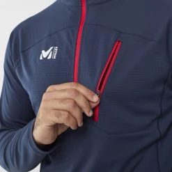 Tee-Shirt noir pour homme MORPHO ZIP LS M -Vêtements et Equipements Soldes miv9025 7317 3 morpho zip ls m saphir 1 1