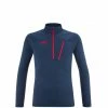 Tee-Shirt bleu marine pour homme MORPHO ZIP LS M