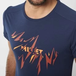 Tee-Shirt orange pour homme ROCK POINT TS SS M -Vêtements et Equipements Soldes miv9027 7317 3 rock point ss m saphir 1 2