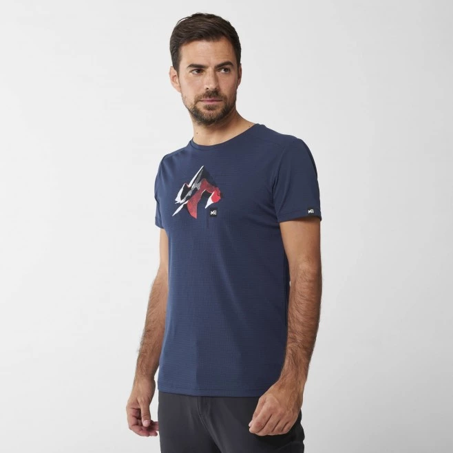 Tee-Shirt bleu marine pour homme SUMMIT BOARD TS SS M 2 Tee-Shirt bleu marine pour homme SUMMIT BOARD TS SS M – Image 2