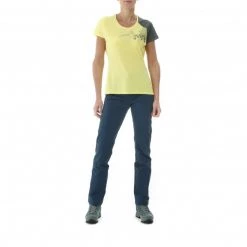 Vêtements et Equipements Soldes -Vêtements et Equipements Soldes miv9034 9456 1 tee shirt manches courtes femme jaune asym summit ts ss w