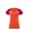 Tee-Shirt orange pour femme ASYM SUMMIT TS SS W