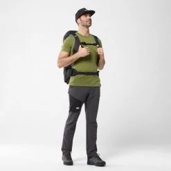 Tee-Shirt kaki pour homme BLURRY MOUNTAINS TS SS M -Vêtements et Equipements Soldes miv9056 9412 4 blurry mtn ts m fern 1