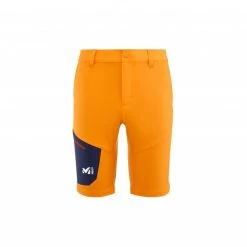Short de randonnée orange pour homme WANAKA STRETCH SHORT II M