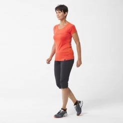 Tee-Shirt orange pour femme HAZY MOUNTAINS TS SS W -Vêtements et Equipements Soldes miv9077 9355 4 hazy mtn ts w coral chrome 1