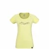 Tee-Shirt jaune pour femme HAZY MOUNTAINS TS SS W