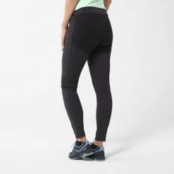 Pantalon stretch de trekking noir pour femme TREKKER -Vêtements et Equipements Soldes miv9081 0505 2 trekker tight w noir noir 1