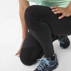 Pantalon stretch de trekking noir pour femme TREKKER -Vêtements et Equipements Soldes miv9081 0505 4 trekker tight w noir noir 1