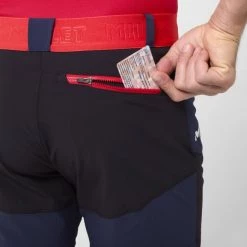 Short de randonnée kaki pour homme ONEGA STRETCH SHORT II M -Vêtements et Equipements Soldes miv9114 9036 3 onega str sh m saphir noir 1 3