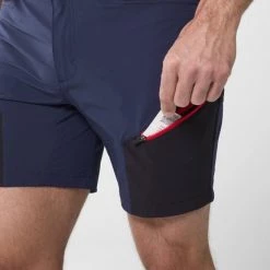 Short de randonnée bleu marine pour homme ONEGA STRETCH SHORT II M -Vêtements et Equipements Soldes miv9114 9036 4 onega str sh m saphir noir 1 2