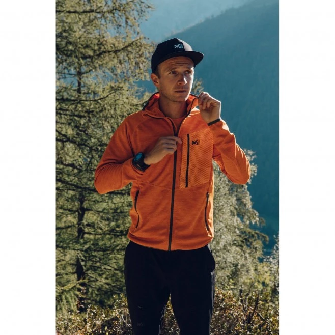 Polaire chaude orange pour homme LOKKA HOODIE II M 2 Polaire chaude orange pour homme LOKKA HOODIE II M – Image 2