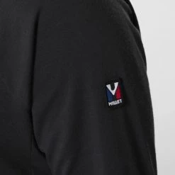 Tee-Shirt en laine mérinos noir pour homme TRILOGY LOGO WOOL -Vêtements et Equipements Soldes miv9187 0247 4 tri logo ls m black noir