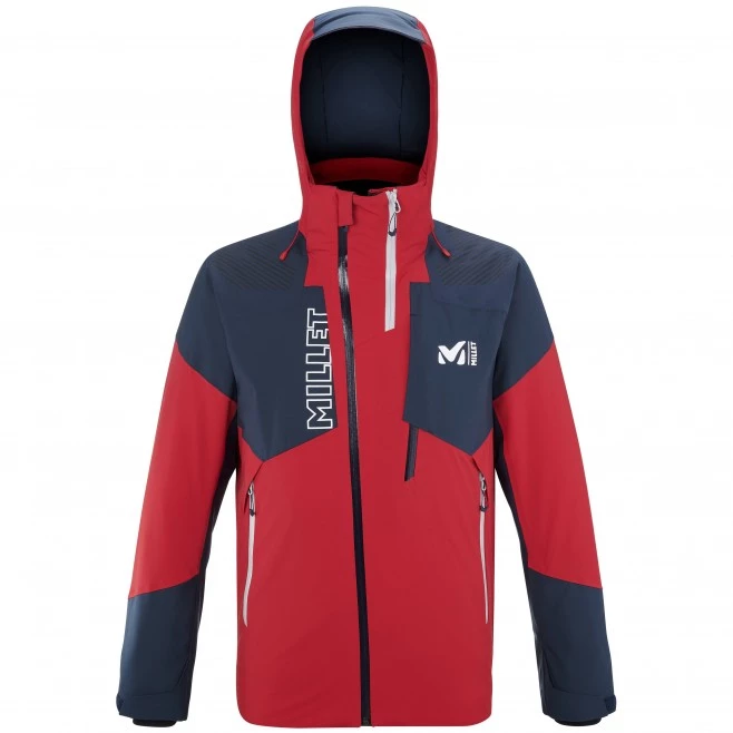 Veste de ski rouge pour homme SNOWBASIN 1 Veste de ski rouge pour homme SNOWBASIN