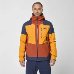 Veste de ski orange pour homme TELLURIDE -Vêtements et Equipements Soldes miv9215 9568 1 telluride jkt m kumquat rust 3