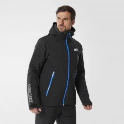 Veste de ski rouge pour homme STRATTON -Vêtements et Equipements Soldes miv9218 4063 2 stratton jkt m black black