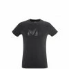 Tee-Shirt en coton biologique noir pour homme MILLET LOGO