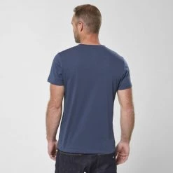 Tee-Shirt en coton biologique noir pour homme MILLET LOGO -Vêtements et Equipements Soldes miv9282 7317 2 m logo ts ss m saphir 2