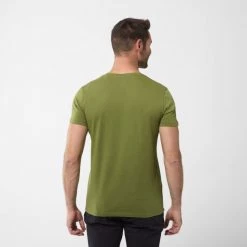 Tee-Shirt en coton biologique kaki pour homme MILLET LOGO -Vêtements et Equipements Soldes miv9282 9412 2 m logo ts ss m fern 1
