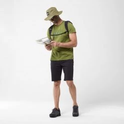 Tee-Shirt en coton biologique kaki pour homme MILLET LOGO -Vêtements et Equipements Soldes miv9282 9412 4 m logo ts ss m fern 1